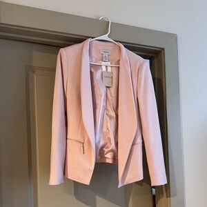 Calvin Klein Pink Blazer Modern Tailored Suit Jacket